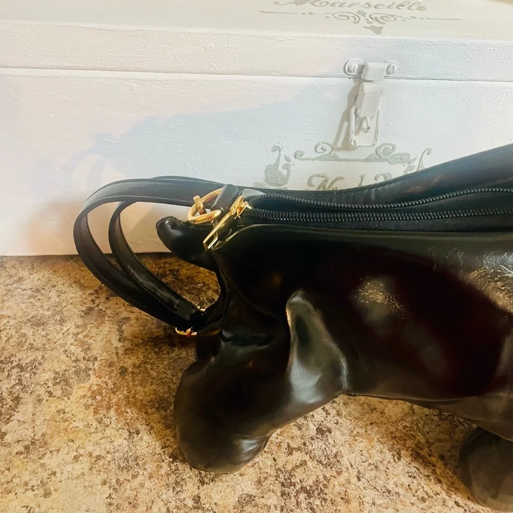 Adorable French bulldog handbag new never used